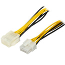 4pin to 8pin motherboard cpu power adapter cable power supply lin Gw