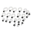 22Pcs 22 Sizes Ceramic Fishing Rod Guides/Eyes Line Repair Tip Tops Rings