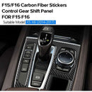 Control Gear Shifting Panel Trim In Automotive Carbon Fiber For BMW X5/X6/F Y2T6