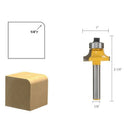 4x Round over Edging Router Bit Set 1/4 Inch Shank 1/2 Inch 3/8 Inch 1/4 In