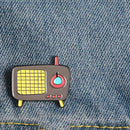 Retro Radio Brooch Badge Jacket Jewelry Backpack Accessories Pin (Style 4)