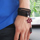 Tibetan Style 216pcs 41.7 Inch Beads Buddha Mala Buddhist Bracelet Necklace P9X6