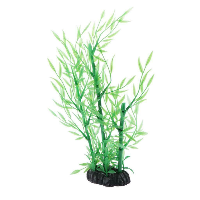 1 Pcs Aquarium Decorations Green Bamboo Plants Ornament Fits For Fish Tank