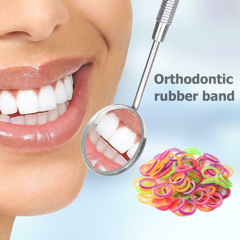 100pcs Orthodontic Rubber Bands Latex Braces Transparent Traction (1/4) A