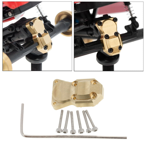 Brass Diff Cover Counterweight for Axial SCX24 AXI90081 AXI00001 1:24 RC Car