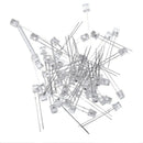 50 Pcs 5mm Flat Head 2 Pin Blue LED Light Emitting Diodes G4W3