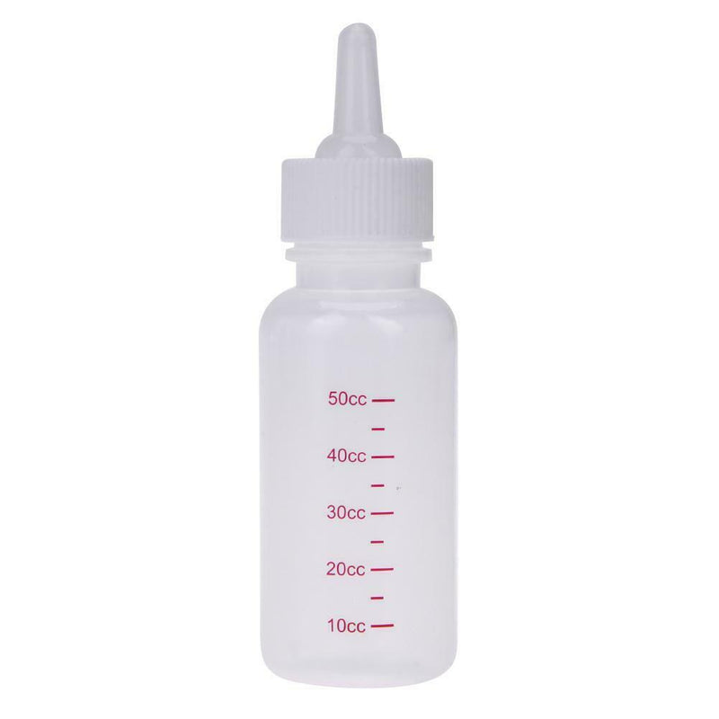 50ml Puppy Kitten Feeding Bottle Pet Dog Cat Transparent Silicone Feeder Tool