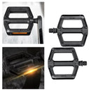 Pair 9/16" Pedals Mountain Bike Hybrid Racing Sports Bicycle Reflectors Black