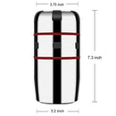 Citrus Juicer Manual Juicer Portable Stainless Steel Juicer Lid Rotation Sq