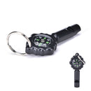 Black Mini Survival Tool Whistle Compass 2 in1 new hot selling 2018 ~ï¼ˆ