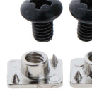 2 Pairs of Metal Buckle Screws Nuts Pads Screws Bolts Accessories