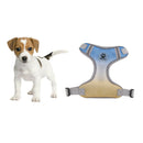 Adjustable Dog Chest Strap Harness Pet Dog Soft Fashion Vest L Yellow Blue