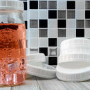 Regular Mouth Lids for Mason Jar Lids Plastic Storage Caps for Mason Cannin
