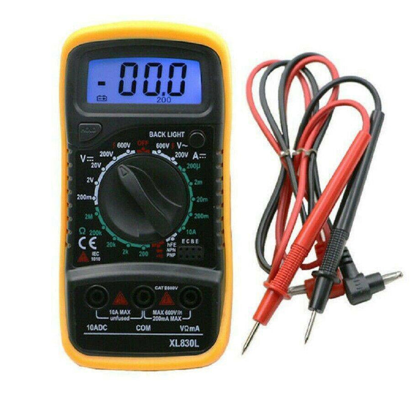 Digital Multimeter AC DC Voltmeter Ammeter Ohmmeter Volt Tester Meter XL-830L AU