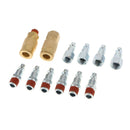 12x Female Male Brass Quick Release Disconnect Coupler Plug 1/4" NPT Tools
