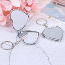 Nww Metal Folding Mirror Key Ring Keychain Portable Compact  Cosme Kd JC!E
