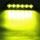 7" 18W LED Work Light Bar Spot Suv ATV Boat Driving Lamp 4WD Offroad Yel N Hn