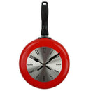 1X(Wall Clock Metal Frying Pan Design 8 Inch Clocks Kitchen Decoration Nove