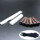 6 String Acoustic Guitar Durable With Saddle Portable Bone Nut Set Improve Tone