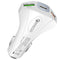 QC3.0 Fast Charge Car Charger 5V 3.5A True Dual USB for Mobile Phone white