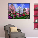5D DIY Full Drill Diamond Painting View Tree Cross Stitch Embroidery Kit