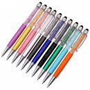 30 Pcs Crystal Capacitor Ballpoint Pen Blue Refill Tip Nib Metal Pen Length