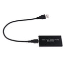 USB3.1 Type C to 50mm mSATA PCI-E Solid State Disk SSD Case Enclosure Bla