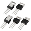 5 Pcs 3 Terminals 1.5A 5V L7805CV Postive Voltage Regulators F6U8