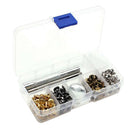 100 Sets Punk Leather Rivets Tubular Studs with Tools for DIY Leather Craft