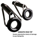 80Pcs/set Sea Fishing Rod Pole Guide Tip Top Ring Eye Repair Kit Stainless Steel