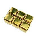 6pcs 304 Stainless Steel Whiskey Wine Stones Reuseble Cooler Ice Cubes Ball T5M9