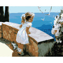 Little Girl DIY Oil Painting By Numbers Kit Modern Home Wall Art Picture A