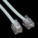 7FT Line Cord Cable 6P6C RJ12 RJ11 DSL Modem Fax Phone Telephone Landline Y S3G9