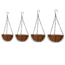 4pcs Hanging Flower Basket Round Flower