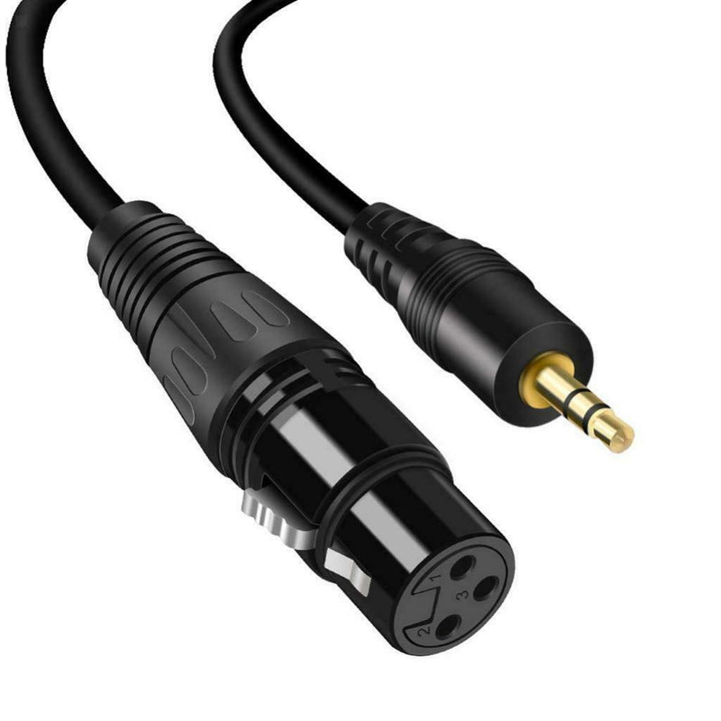 3.5mm TRS Stereo Male to XLR Female Balanced Audio Microphone Cable 1.5m