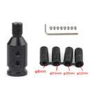 Aluminum Shift Knob Adapter for  Non Threaded Shifters 10x1.5mm Black