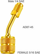 2* R410A Charging Vacuum Port Adapter Mini Split Air Conditioner Brass Converter