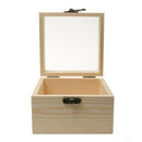 Natural Dry Flower Gift Box DIY Wooden Rectangular Gift Box in Glass - 12 x Q2W4