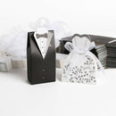 50 pairs dragee Box black groom + white bride for Wedding S3S3