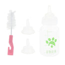 1Set Feeding Nursing Bottle + Nipple + Brush Kit for Pet Dog Puppy Cat Kitten