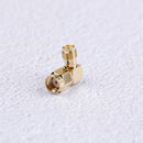 rp sma male jack to rp sma female jack screw thread brass connector 90degree FT