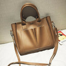 Retro Simple Ladies Messenger Bag Ladies Casual Large Capacity Handbag Blac