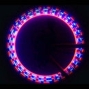 Colorful Bicycle Wind Wheels Bike Tire Valve Cap Spoke Neon Lights Lamp