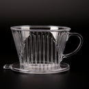 Clear Coffee Filter Cup Cone Drip Dripper Maker Brewer Holder Plastic Reusable3C