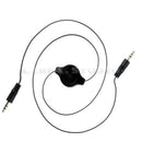 Black Retract 3.5mm AUX Auxiliary Cable Cord for Tablet Android Phone M ZIT