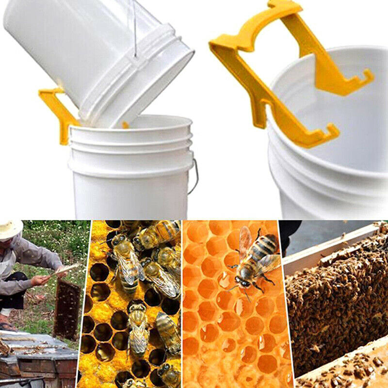 Plastic Bee Honey Holder Honey Bucket Rack Grip Frame Beekeeping Tool Equipm Gw
