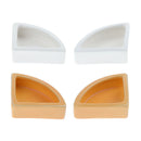 4x Reptile Food or Water Dish Worm Bowl Ceramic Dish Mealworm Feeder Angle