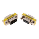Serial DB9 M/M F/F Mini Gender Changer Coupler Adapter Connector Pack of 10