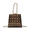Pearls Clear Shoulder Handbags PVC Women Crossbody Top-handle Bags (Black)