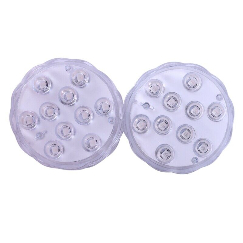 10 LED Lights RGB Submersible Waterproof Wedding Party Light Vase Base Flor L7R4